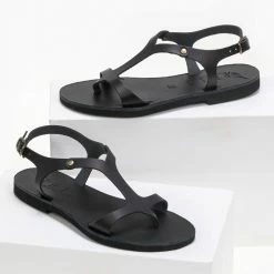 IRIS Basic δερμάτινα ίσια πέδιλα - Μαύρο 7 IRIS Basic δερμάτινα ίσια πέδιλα - Μαύρο -Σανδάλια κατάστημα basic dermatina isia pedila 90627 8rpx