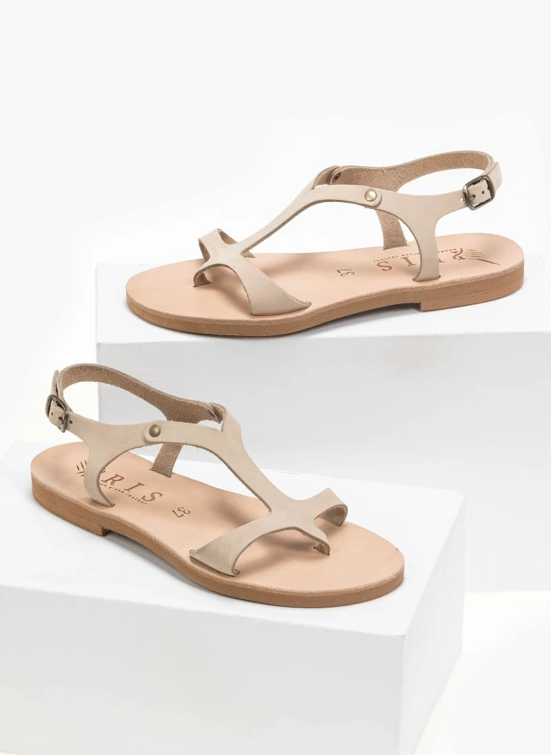 IRIS Basic δερμάτινα ίσια πέδιλα - Ζαχαρί 3 IRIS Basic δερμάτινα ίσια πέδιλα - Ζαχαρί