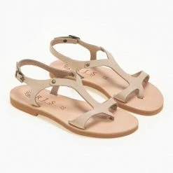 IRIS Basic δερμάτινα ίσια πέδιλα - Ζαχαρί 7 IRIS Basic δερμάτινα ίσια πέδιλα - Ζαχαρί -Σανδάλια κατάστημα basic dermatina isia pedila 90629 93u6