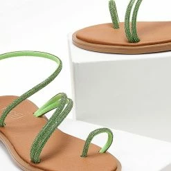 Σανδάλια Estil δερμάτινα με Strass λουράκια - Πράσινο 13 Σανδάλια Estil δερμάτινα με Strass λουράκια - Πράσινο -Σανδάλια κατάστημα dermatina estil sandalia me strass lourakia 104694 1rsb