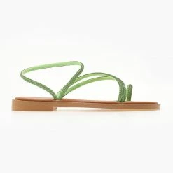 Σανδάλια Estil δερμάτινα με Strass λουράκια - Πράσινο 11 Σανδάλια Estil δερμάτινα με Strass λουράκια - Πράσινο -Σανδάλια κατάστημα dermatina estil sandalia me strass lourakia 104694 vw1e