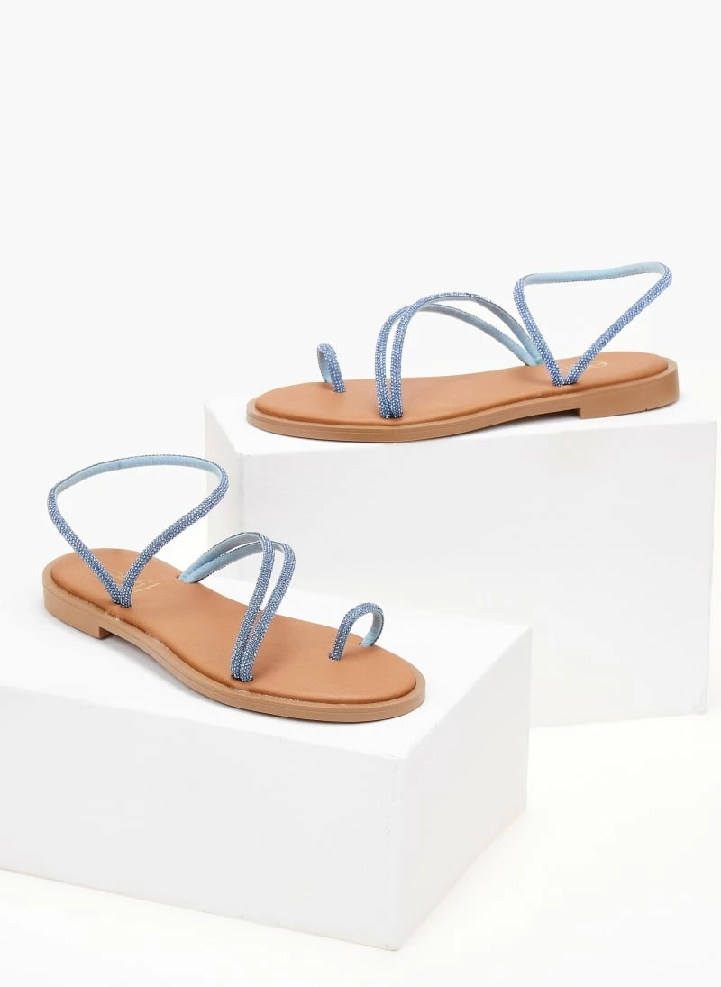 Σανδάλια Estil δερμάτινα με Strass λουράκια - Ραφ 7 Σανδάλια Estil δερμάτινα με Strass λουράκια - Ραφ - Image 5