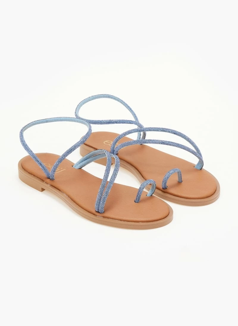 Σανδάλια Estil δερμάτινα με Strass λουράκια - Ραφ 5 Σανδάλια Estil δερμάτινα με Strass λουράκια - Ραφ - Image 3