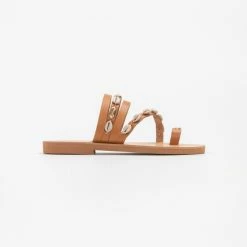 The Fashion Project Σανδάλια δερμάτινα με κοχύλια - Ταμπά 7 The Fashion Project Σανδάλια δερμάτινα με κοχύλια - Ταμπά -Σανδάλια κατάστημα dermatina flat pedila me koxulia 70598 1l5o