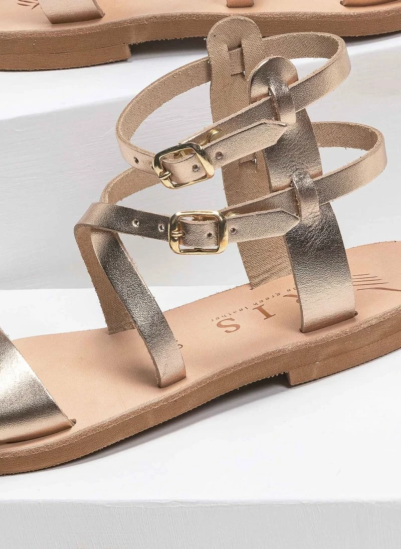 IRIS Σανδάλια δερμάτινα Gladiator με διπλό δέσιμο - Mocha 8 IRIS Σανδάλια δερμάτινα Gladiator με διπλό δέσιμο - Mocha - Image 6