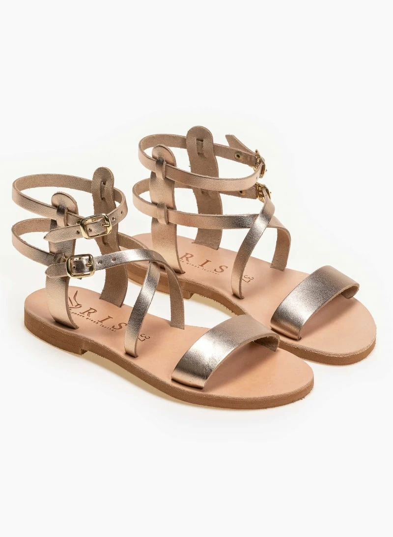 IRIS Σανδάλια δερμάτινα Gladiator με διπλό δέσιμο - Mocha 6 IRIS Σανδάλια δερμάτινα Gladiator με διπλό δέσιμο - Mocha - Image 4