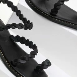 IRIS Πέδιλα ίσια δερμάτινα με περαστό λουράκι - Μαύρο 7 IRIS Πέδιλα ίσια δερμάτινα με περαστό λουράκι - Μαύρο -Σανδάλια κατάστημα dermatina isia pedila me perasto louraki 90684 9ska