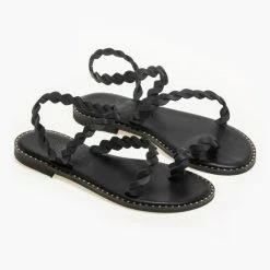 IRIS Πέδιλα ίσια δερμάτινα με περαστό λουράκι - Μαύρο 8 IRIS Πέδιλα ίσια δερμάτινα με περαστό λουράκι - Μαύρο -Σανδάλια κατάστημα dermatina isia pedila me perasto louraki 90684 l847