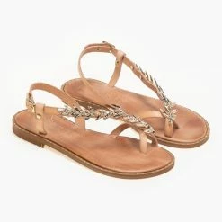 Σανδάλια κατάστημα -Σανδάλια κατάστημα dermatina isia pedila me sxedio fulla elias 90621 4zk4