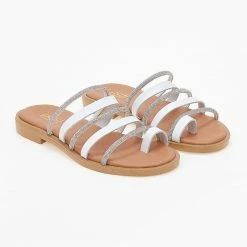 Δερμάτινα σανδάλια Estil με σειρές λουράκια - Λευκό 11 Δερμάτινα σανδάλια Estil με σειρές λουράκια - Λευκό -Σανδάλια κατάστημα dermatina sandalia estil me seires lourakia 100795 bkh2