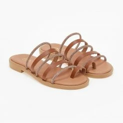 Δερμάτινα σανδάλια Estil με σειρές λουράκια - Ταμπά 11 Δερμάτινα σανδάλια Estil με σειρές λουράκια - Ταμπά -Σανδάλια κατάστημα dermatina sandalia estil me seires lourakia 100797 k47k