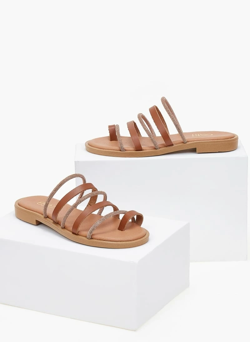 Δερμάτινα σανδάλια Estil με σειρές λουράκια - Ταμπά 8 Δερμάτινα σανδάλια Estil με σειρές λουράκια - Ταμπά - Image 6