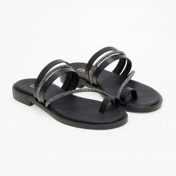 The Fashion Project Σανδάλια δερμάτινα Estil με Strass και λουράκια - Μαύρο 13 The Fashion Project Σανδάλια δερμάτινα Estil με Strass και λουράκια - Μαύρο -Σανδάλια κατάστημα dermatina sandalia estil me strass kai lourakia 100813 rujr