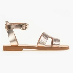 Πέδιλα δερμάτινα Estil φλατ με ανοίγματα στη φάσα - Χαλκός 9 Πέδιλα δερμάτινα Estil φλατ με ανοίγματα στη φάσα - Χαλκός -Σανδάλια κατάστημα estil dermatina flat pedila me anoigmata sti fasa 91268 9zf7