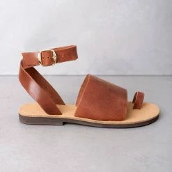 Δερμάτινα Estil φλατ πέδιλα με φαρδιά φάσα - Ταμπά 14 Δερμάτινα Estil φλατ πέδιλα με φαρδιά φάσα - Ταμπά -Σανδάλια κατάστημα estil dermatina flat pedila me fardia fasa 94023 pfsv