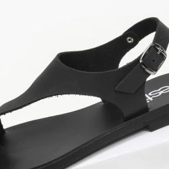 Πέδιλα Estil δερμάτινα ίσια - Μαύρο 7 Πέδιλα Estil δερμάτινα ίσια - Μαύρο -Σανδάλια κατάστημα estil dermatina isia pedila 91386 gkc2