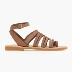 Estil δερμάτινα ίσια πέδιλα με λεπτά λουράκια - Πούρο -Σανδάλια κατάστημα estil dermatina isia pedila me lepta lourakia 92584 1l8d