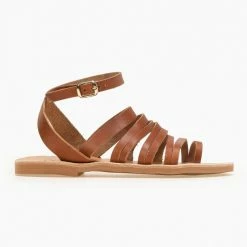 Estil δερμάτινα ίσια πέδιλα με λεπτά λουράκια - Ταμπά 8 Estil δερμάτινα ίσια πέδιλα με λεπτά λουράκια - Ταμπά -Σανδάλια κατάστημα estil dermatina isia pedila me lepta lourakia 92585 y8sp