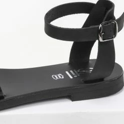 Πέδιλα δερμάτινα ίσια με Pattern Tfp - Μαύρο 11 Πέδιλα δερμάτινα ίσια με Pattern Tfp - Μαύρο -Σανδάλια κατάστημα estil dermatina isia pedila me pattern fidi 91273 s9xs