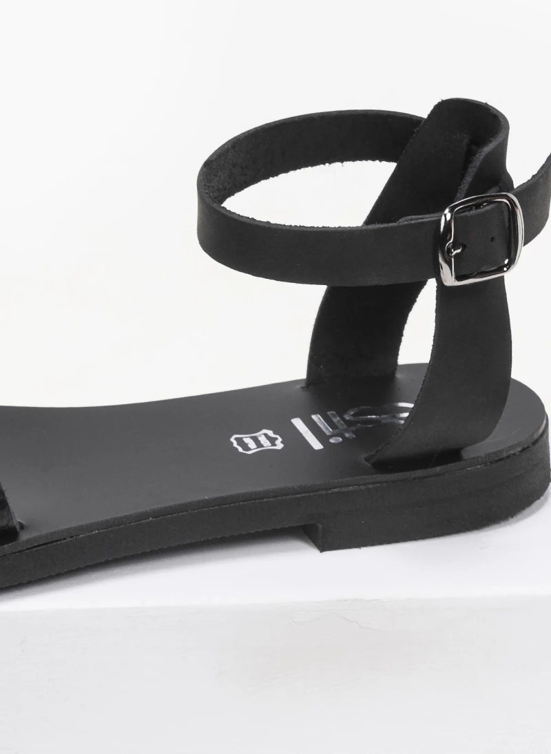 Πέδιλα δερμάτινα ίσια με Pattern Tfp - Μαύρο 5 Πέδιλα δερμάτινα ίσια με Pattern Tfp - Μαύρο - Image 3