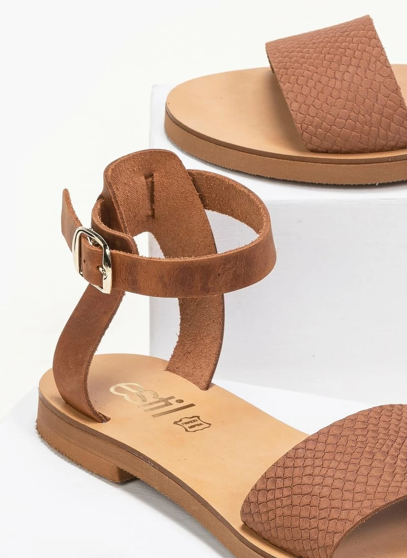 Πέδιλα δερμάτινα ίσια με Pattern Tfp - Ταμπά 5 Πέδιλα δερμάτινα ίσια με Pattern Tfp - Ταμπά - Image 3