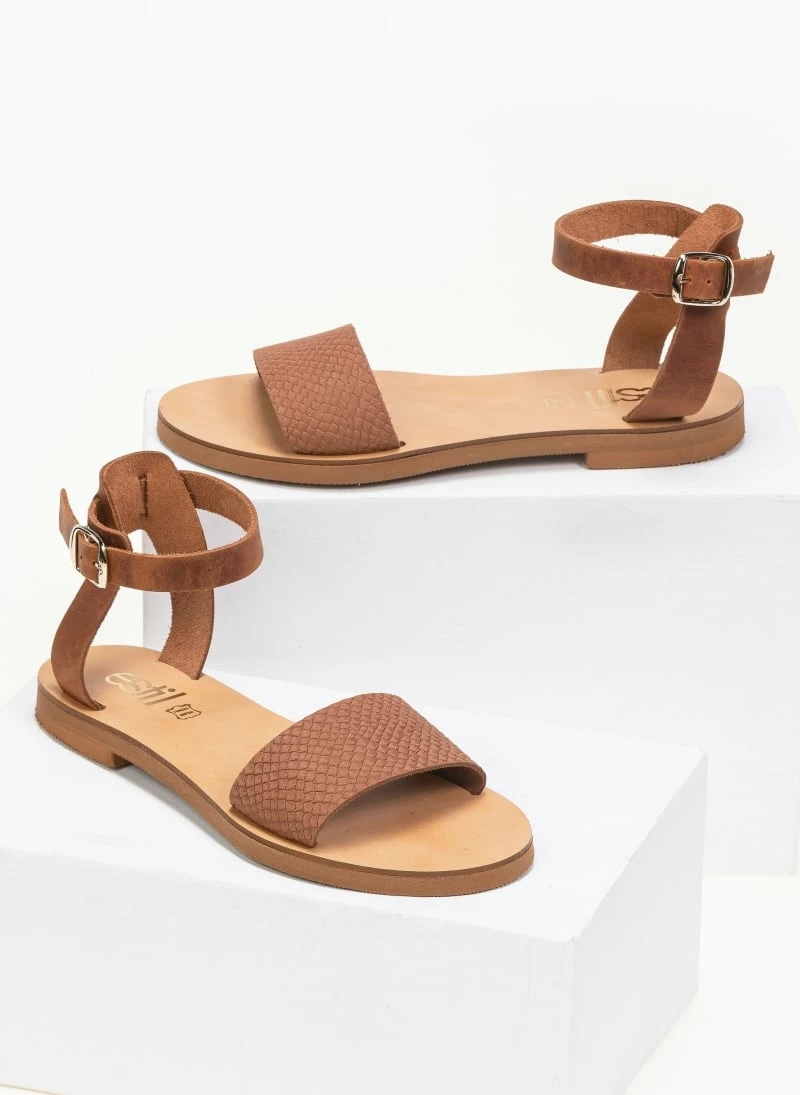 Πέδιλα δερμάτινα ίσια με Pattern Tfp - Ταμπά 4 Πέδιλα δερμάτινα ίσια με Pattern Tfp - Ταμπά - Image 2