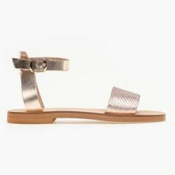 Πέδιλα δερμάτινα ίσια με Pattern Tfp - Χαλκός 13 Πέδιλα δερμάτινα ίσια με Pattern Tfp - Χαλκός -Σανδάλια κατάστημα estil dermatina isia pedila me pattern fidi 91275 tk1c