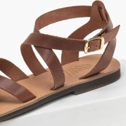 Πέδιλα δερμάτινα Estil με χιαστί σχέδιο - Ταμπά 7 Πέδιλα δερμάτινα Estil με χιαστί σχέδιο - Ταμπά -Σανδάλια κατάστημα estil dermatina isia pedila me xiasti sxedio 93563 enjf