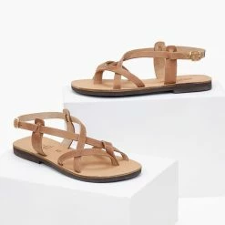 Σανδάλια Estil δερμάτινα με λουράκια - Πούρο -Σανδάλια κατάστημα estil dermatina sandalia me lourakia 101416 6fkb