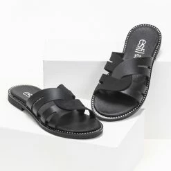 Σανδάλια δερμάτινα Estil με περαστές φάσες - Μαύρο 8 Σανδάλια δερμάτινα Estil με περαστές φάσες - Μαύρο -Σανδάλια κατάστημα estil dermatina sandalia me perastes fases 91162 5kxo