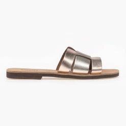 Σανδάλια Estil δερμάτινα με περαστή φάσα - Χαλκός -Σανδάλια κατάστημα estil dermatina sandalia me perasti fasa 91751 gvmu