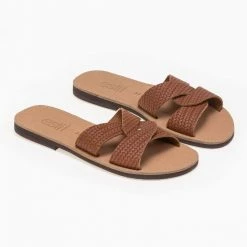 Σανδάλια Estil δερμάτινα με σχέδιο ψάθα - Ταμπά 9 Σανδάλια Estil δερμάτινα με σχέδιο ψάθα - Ταμπά -Σανδάλια κατάστημα estil dermatina sandalia me sxedio psatha 91778 cfri
