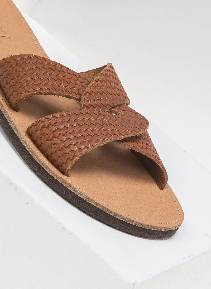 Σανδάλια Estil δερμάτινα με σχέδιο ψάθα - Ταμπά 4 Σανδάλια Estil δερμάτινα με σχέδιο ψάθα - Ταμπά - Image 2
