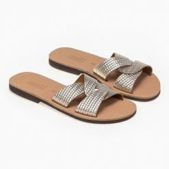 Σανδάλια Estil δερμάτινα με σχέδιο ψάθα - Χρυσό 8 Σανδάλια Estil δερμάτινα με σχέδιο ψάθα - Χρυσό -Σανδάλια κατάστημα estil dermatina sandalia me sxedio psatha 91779 szez