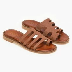 Σανδάλια Estil δερμάτινα με τσαλακωτό Pattern - Ταμπά 8 Σανδάλια Estil δερμάτινα με τσαλακωτό Pattern - Ταμπά -Σανδάλια κατάστημα estil dermatina sandalia me tsalakwto pattern 91399 6m1k