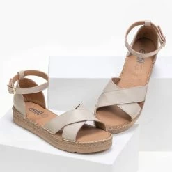 Σανδάλια Estil δερμάτινα με χιαστί φάσες - Μπεζ 7 Σανδάλια Estil δερμάτινα με χιαστί φάσες - Μπεζ -Σανδάλια κατάστημα estil dermatina sandalia me xiasti fases 89798 lna3