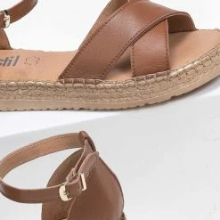 Σανδάλια Estil δερμάτινα με χιαστί φάσες - Ταμπά 8 Σανδάλια Estil δερμάτινα με χιαστί φάσες - Ταμπά -Σανδάλια κατάστημα estil dermatina sandalia me xiasti fases 89799 acpw