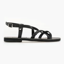 The Fashion Project Πέδιλα Estil φλατ δερμάτινα με κοτσιδάκι - Μαύρο 9 The Fashion Project Πέδιλα Estil φλατ δερμάτινα με κοτσιδάκι - Μαύρο -Σανδάλια κατάστημα estil flat dermatina pedila me kotsidaki 93326 28go