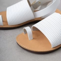 Estil φλατ πέδιλα με σχέδιο ψάθα - Λευκό 14 Estil φλατ πέδιλα με σχέδιο ψάθα - Λευκό -Σανδάλια κατάστημα estil flat pedila me sxedio psatha 94022 a9f7