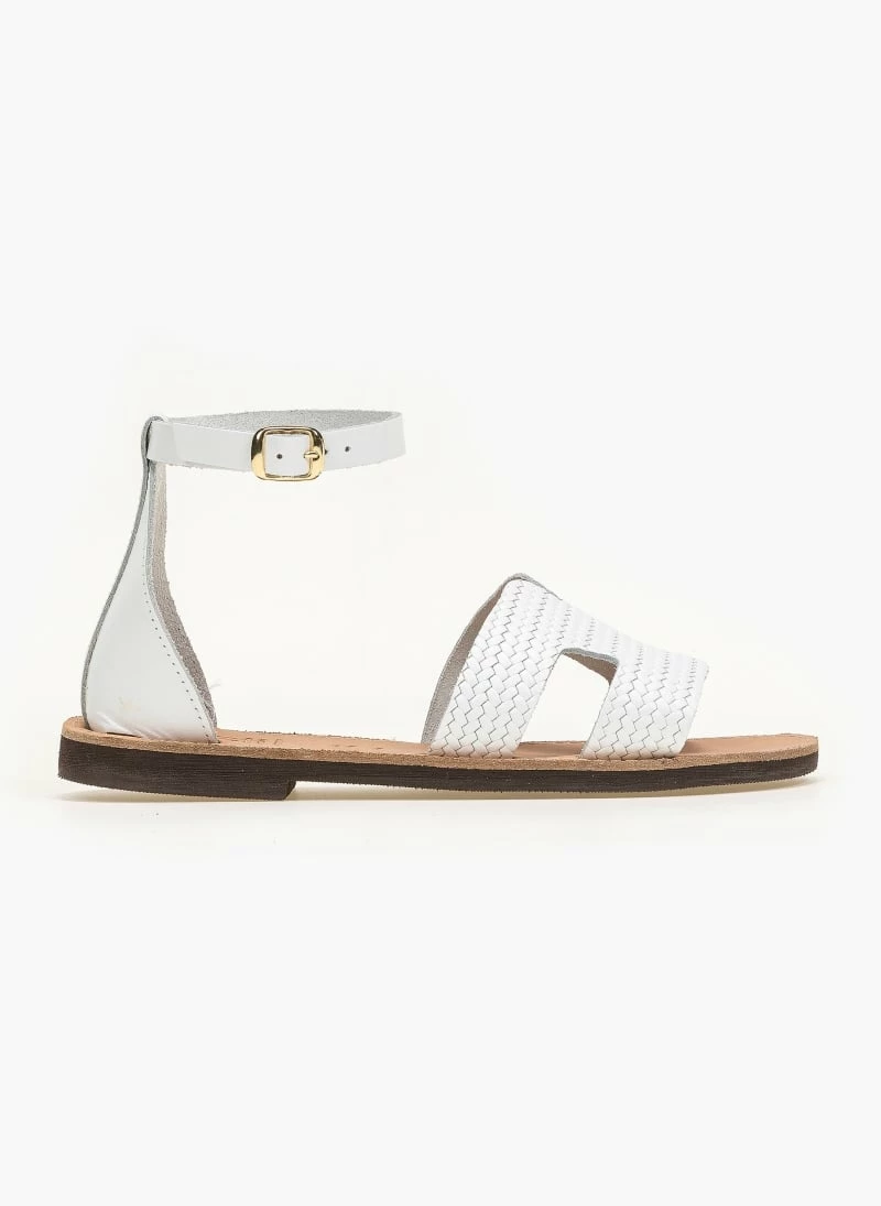Estil ίσια πέδιλα με μπαρέτα - Λευκό 5 Estil ίσια πέδιλα με μπαρέτα - Λευκό - Image 3