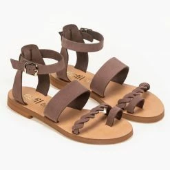 Πέδιλα δερμάτινα Estil Nubuck - Πούρο 7 Πέδιλα δερμάτινα Estil Nubuck - Πούρο -Σανδάλια κατάστημα estil nubuck dermatina pedila 91140 2yse