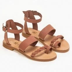 Πέδιλα δερμάτινα Estil Nubuck - Κεραμιδί 10 Πέδιλα δερμάτινα Estil Nubuck - Κεραμιδί -Σανδάλια κατάστημα estil nubuck dermatina pedila 91141 91o5