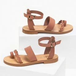 Πέδιλα δερμάτινα Estil Nubuck - Κεραμιδί 11 Πέδιλα δερμάτινα Estil Nubuck - Κεραμιδί -Σανδάλια κατάστημα estil nubuck dermatina pedila 91141 grhw