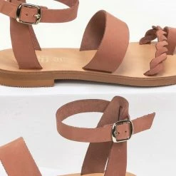 Πέδιλα δερμάτινα Estil Nubuck - Κεραμιδί 12 Πέδιλα δερμάτινα Estil Nubuck - Κεραμιδί -Σανδάλια κατάστημα estil nubuck dermatina pedila 91141 wfkp