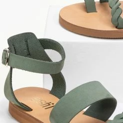 Πέδιλα δερμάτινα Estil Nubuck - Μέντα 12 Πέδιλα δερμάτινα Estil Nubuck - Μέντα -Σανδάλια κατάστημα estil nubuck dermatina pedila 91142 yckn