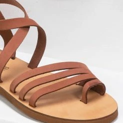 Πέδιλα φλατ Estil Nubuck - Κεραμιδί 8 Πέδιλα φλατ Estil Nubuck - Κεραμιδί -Σανδάλια κατάστημα estil nubuck flat pedila 91365 45cm