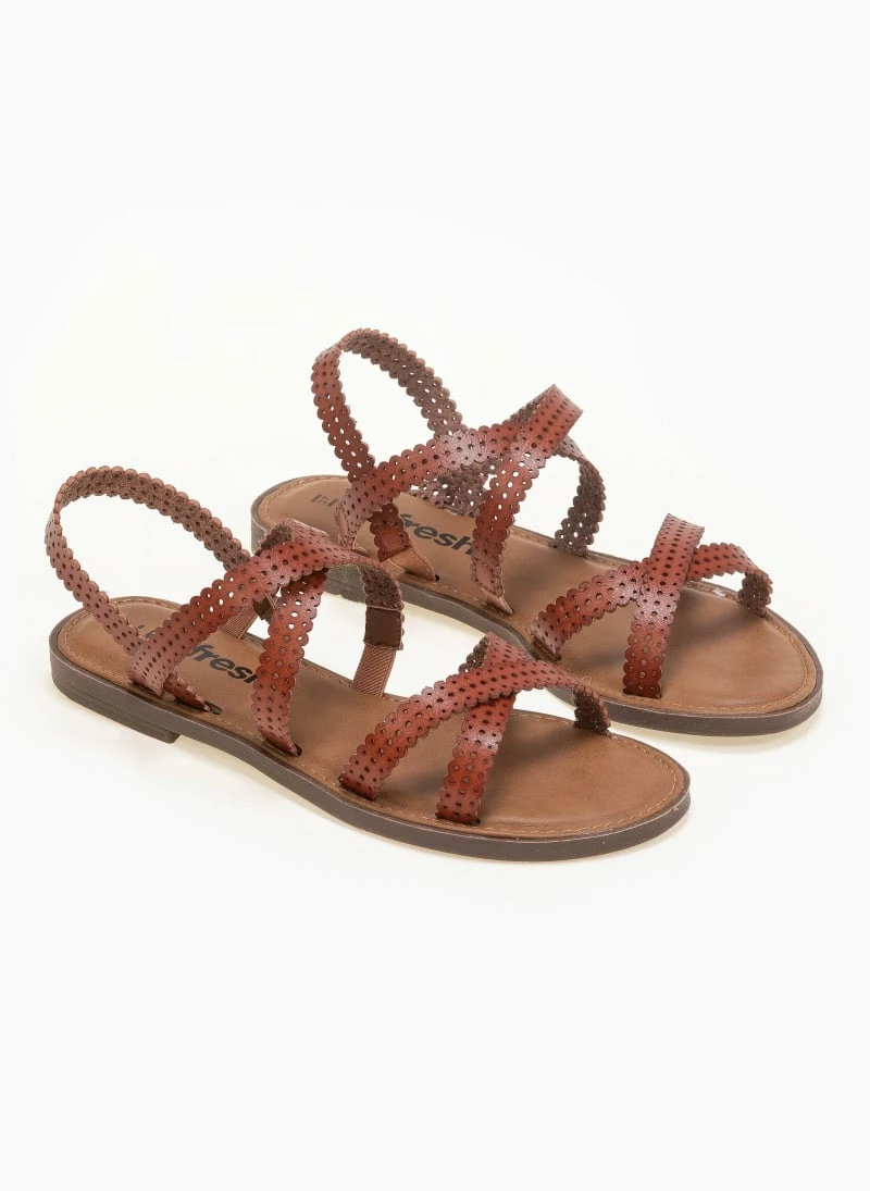 Πέδιλα φλατ με Laser Cut σχέδιο Refresh 72658 - Ταμπά 3 Πέδιλα φλατ με Laser Cut σχέδιο Refresh 72658 - Ταμπά