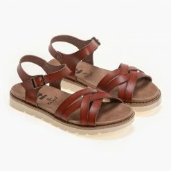 Xti Footwear Πέδιλα φλατ με πλεγμένα λουράκια XTi 42717 - Ταμπά -Σανδάλια κατάστημα flat pedila me plegmena lourakia xti 42717 90172 2gg8