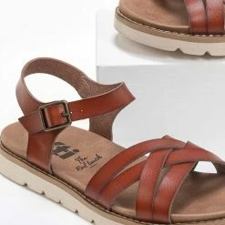 Xti Footwear Πέδιλα φλατ με πλεγμένα λουράκια XTi 42717 - Ταμπά -Σανδάλια κατάστημα flat pedila me plegmena lourakia xti 42717 90172 yk8l