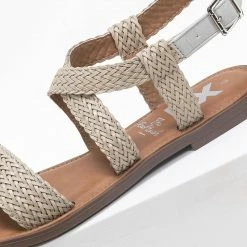 Xti Footwear Πέδιλα φλατ με πλεκτό σχέδιο Xti 42750 - Ζαχαρί 8 Xti Footwear Πέδιλα φλατ με πλεκτό σχέδιο Xti 42750 - Ζαχαρί -Σανδάλια κατάστημα flat pedila me plekto sxedio xti 42750 90358 uo93